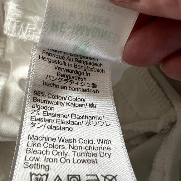 J.Crew Factory 9" Frankie Bermuda Chino Short White Womens 12 Euro Summer Preppy - Picture 5 of 7